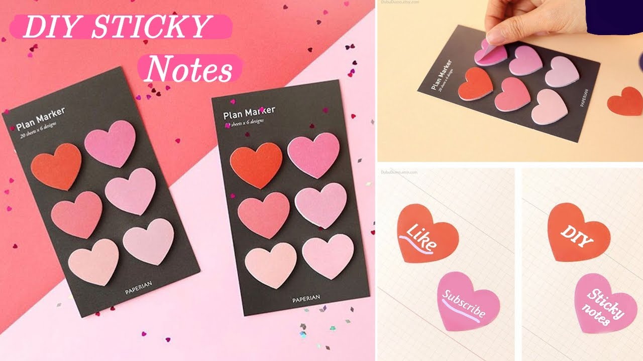 ( Day 2 ) How to make Journal Supplies | DIY Sticky Notes / Plan Marker ...