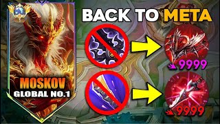 NEW META! MOSKOV 100% BEST DAMAGE BUILD AND EMBLEM!! (moskov best build 2025) - MUST TRY! | MLBB