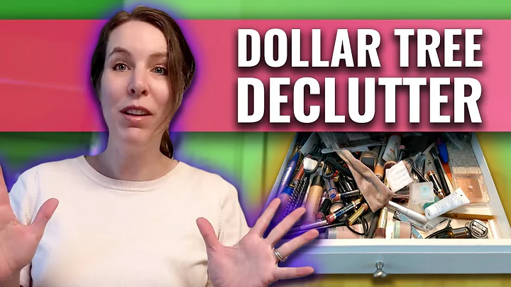 SMALL BATHROOM ORGANIZE & DECLUTTER | DOLLAR TREE ITEMS!