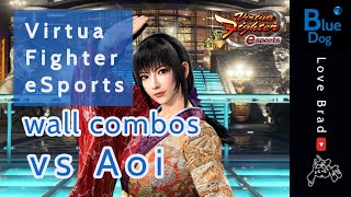 vs Aoi wall combos / アオイ 対 ブラッド 壁コンボ / vfes vf5us LoveBrad道/らぶらっどう
