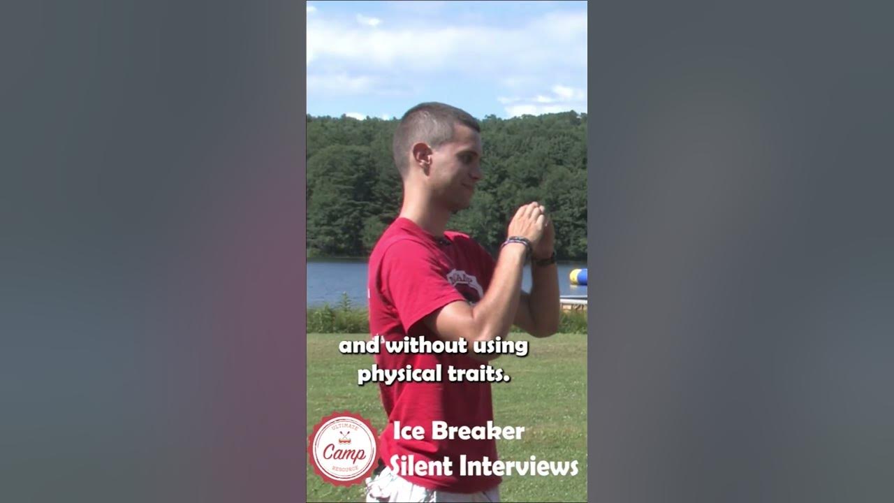 “Silent Interviews” is one of our favorite camp ice breakers for camp counselors or teachers.
