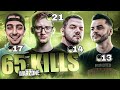 THE WILDEST 65 KILL GAME YOU'LL SEE TODAY! (CLOAKZY, COURAGEJD, NADESHOT & I ARE A T1 THREAT)