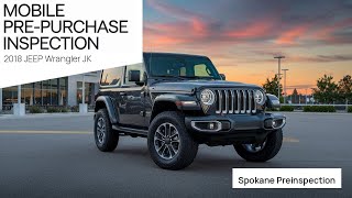 2018 Jeep Wrangler JK pre-purchase inspection