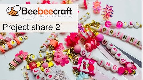 #beebeecraft project share 2: heishi bead dangles and alphabet word dangle charms