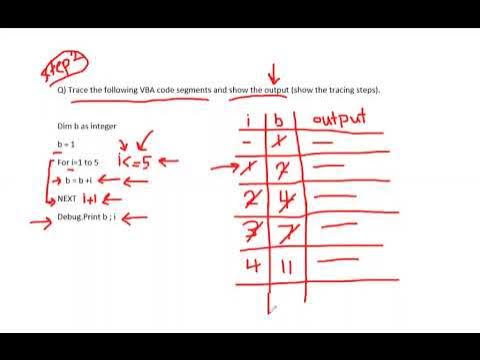 VBA code tracing - YouTube