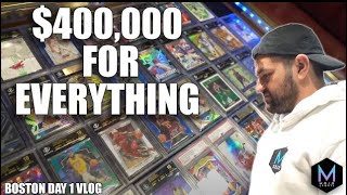 $400,000 FOR THEIR WHOLE TABLE? | Boston Causeway Card Show Vlog Day 1