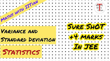 Statistics, Mean, Variance and Standard Deviation (Important for #jeemain2023 ) #4marks