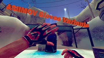 Asiimov Fingerless Gloves With Variants [CSS Gloves]