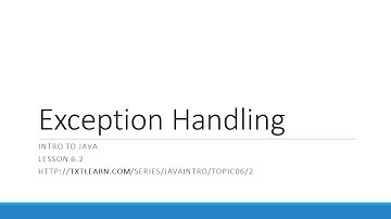 Handling IO Exceptions in Java (6.2)