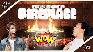 This game is FIRE. || VIRTUAL INTERACTIVE FIREPLACE