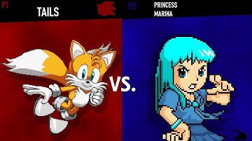 SSF2 09b mod fights| Tails Vs Marina