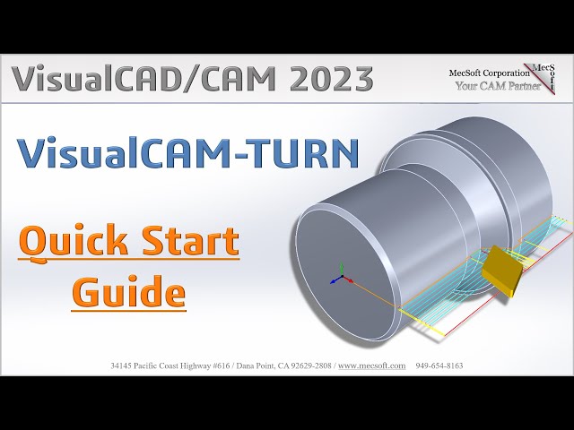 VisualCAD/CAM 2023 TURN Quick Start