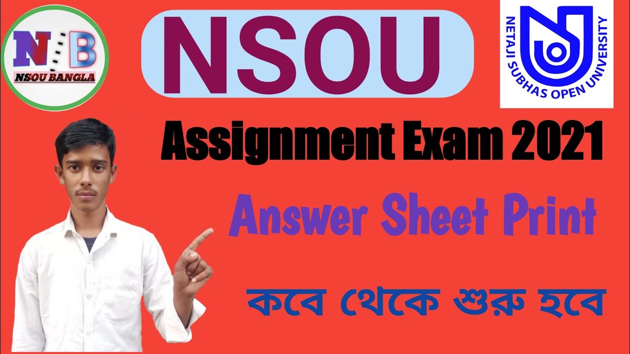 nsou pg assignment answer script