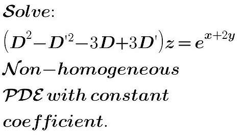 Solve: (D²-D