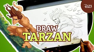 How to Draw Tarzan with Disney Legend Glen Keane | Drawing with D23