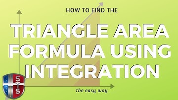 How to find the area bounded by a curve and the x-axis (triangle area formula)