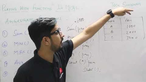 Lecture 14 - Date and Aggregate Functions in MYSQL for class XII By Tech Shubham