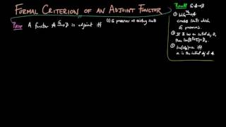 Formal Criterion of an Adjoint Functor
