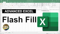 Advanced Excel - Flash Fill Tutorial - Durasi: 7.10. 