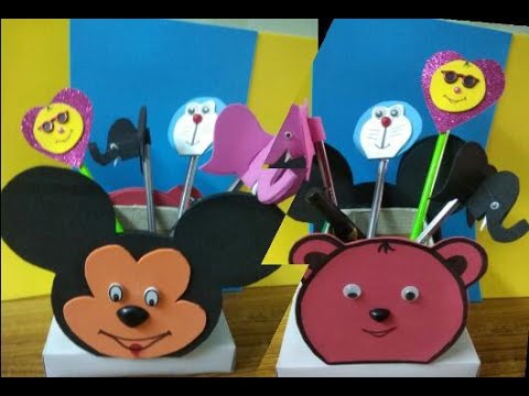HOW TO MAKE A PENCIL STAND FOR KIDS