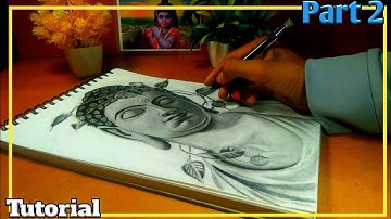 How to draw lord Buddha | Part 2 Face shading | lord buddha drawing easy | Realistic drawing