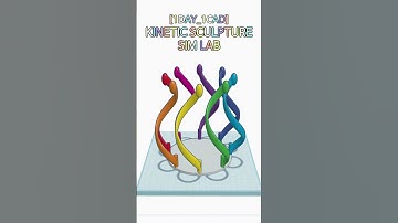 [1DAY_1CAD] KINETIC SCULPTURE - SIM LAB #shorts #tinkercad #project