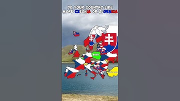 Do your country like more Czechia or Slovakia #mapper #europe #mapping #map #geography #mapchart