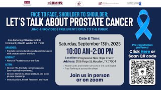 Celebrity Face to face, shoulder to shoulder let's talk about protate cancer Wealth