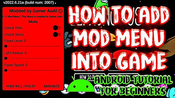 How to Add Mod Menu into Any Game | Implementing Tutorial for Beginners || Part - 3