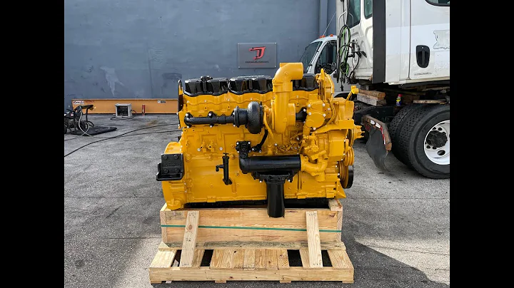 1994 Caterpillar 3406E Diesel Engine for sale @JJRebuilders being test run. 5EK. Stock # 005544