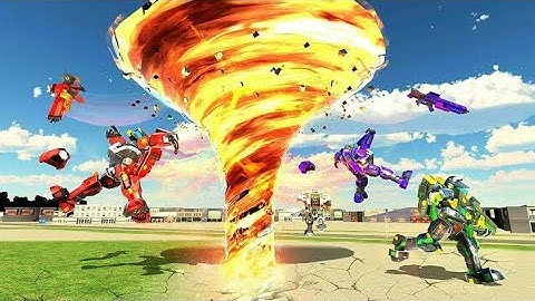 Tornado Robot Car Transform | Hurricane Robot Game | Chari Games