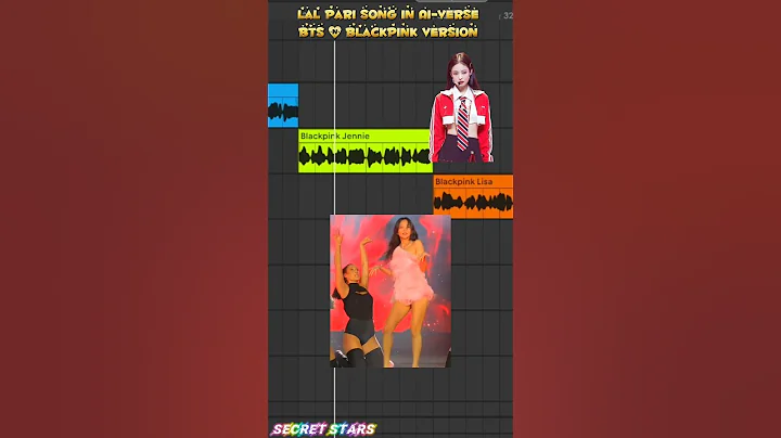 Lal Pari ( MultiVerse Of AI ) BTS & Blackpink Version #bts #blackpink #shorts #btsarmy #btsshorts