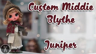Custom Middie Blythe Doll  JUNIPER  Customising Everything! Carving, Sewing Clothes & Shoes