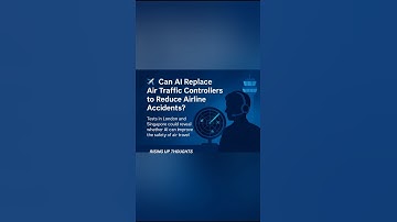 ✈️🤖 Can AI Replace Air Traffic Controllers to Prevent Airline Accidents? 🧠🛰️ #AlinAviation #london