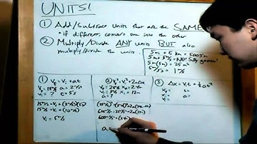 02 - Units in Calculation and Kinematics