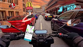 DELIVEROO NEED TO STOP THIS! Busy Day Delivering Fast Food In London GoPro POV