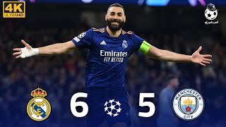 'ملخص مثير: مواجهة نارية بين ريال مدريد ومانشستر سيتي 2022 – لحظات لا تُنسى!'