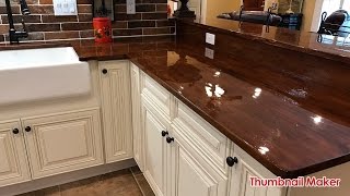 This is a D.I.Y. (Do it Yourself) tutorial demonstrating how to do Butcher Block / Wood Countertops. This is an Fantastic way to 