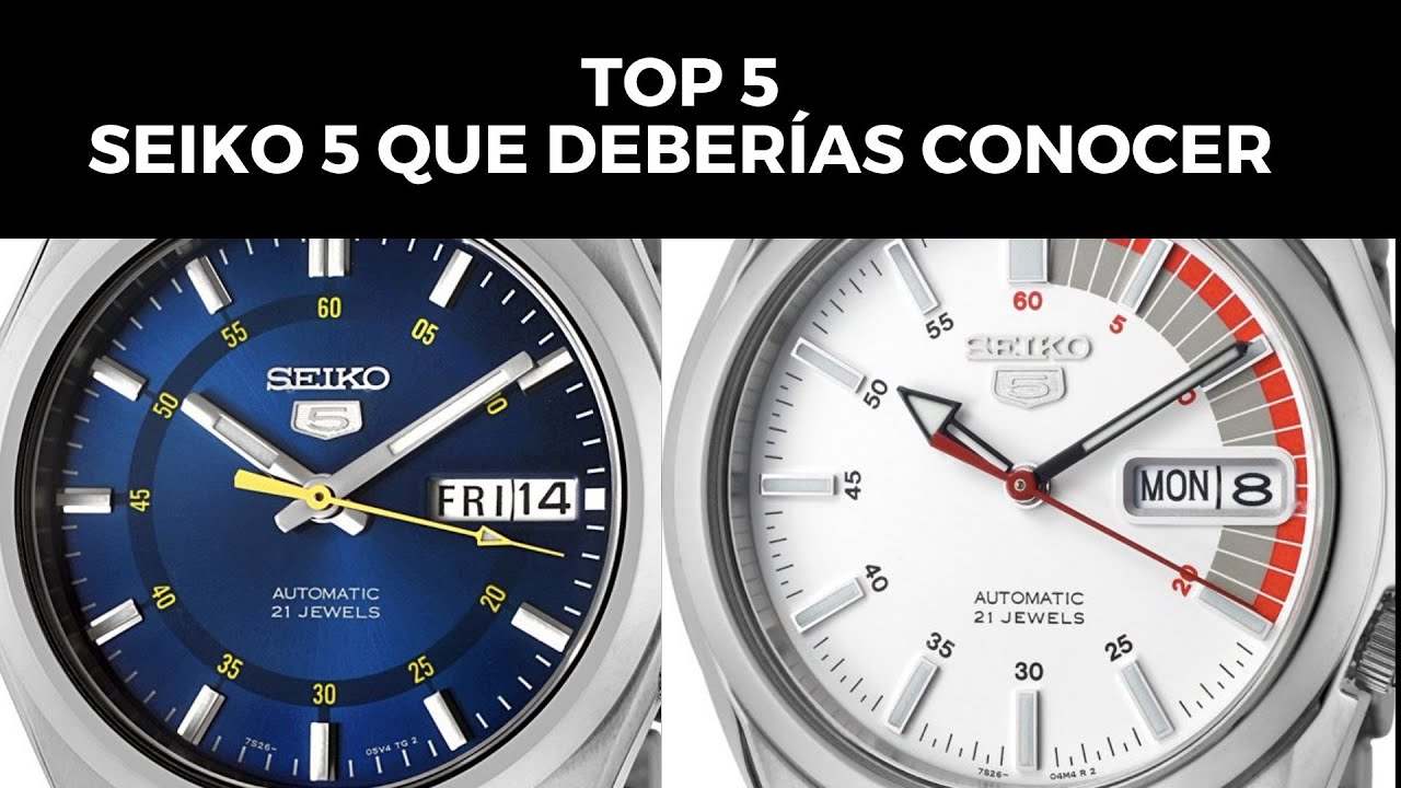 5 INCREÍBLES Seiko 5 que deberías conocer/ alternativas a los SNK800s por  menos de 95 dólares - YouTube