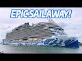 Epic 3 Ship Sail Away! Star of the Seas, Carnival Venezia &amp; Norwegian Prima Depart