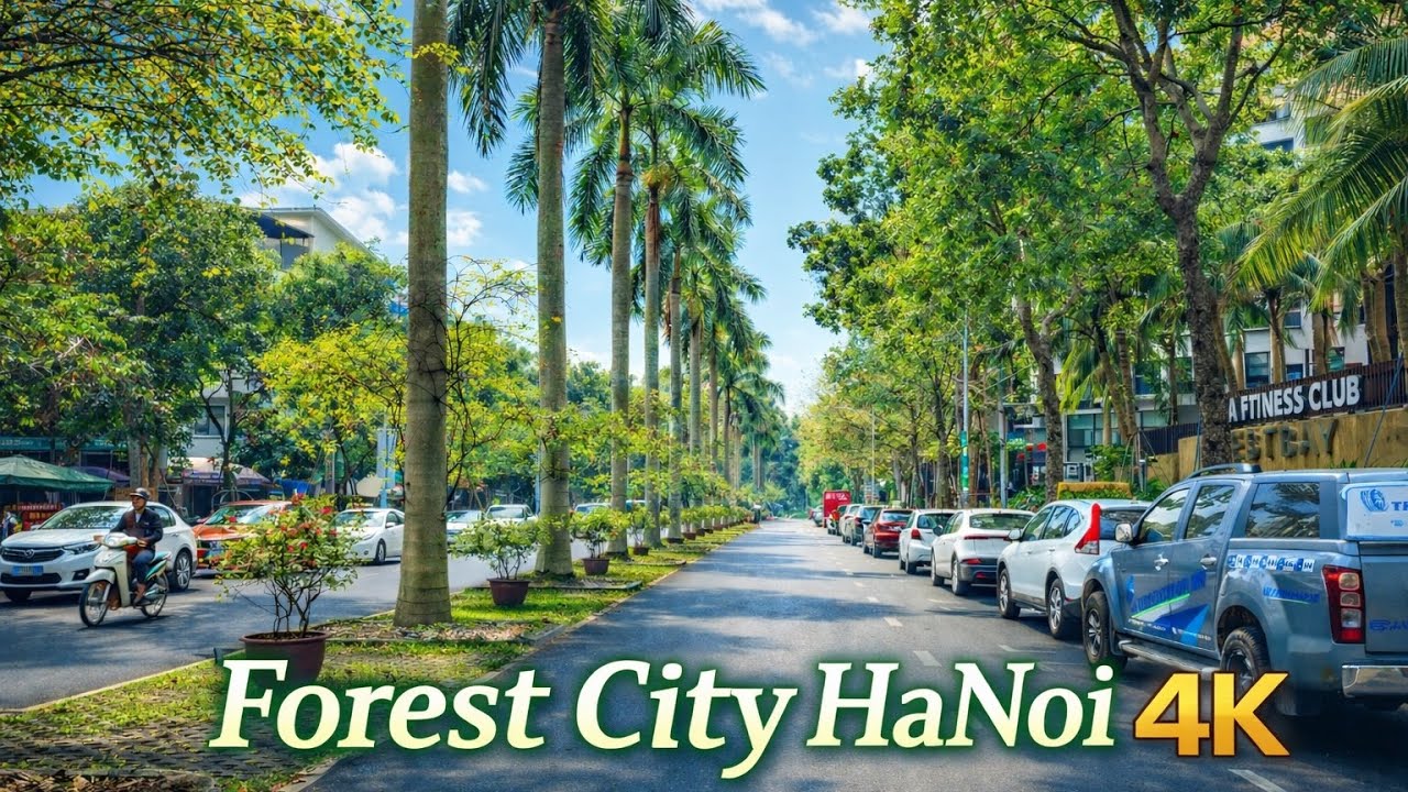 Forest City Hanoi 4K POV – Most Beautiful Green Street in Vietnam