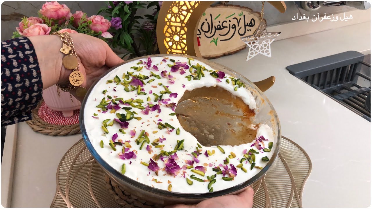 بسبوسة الهلال الرمضانية بدون بيض انسي كل الوصفات وجربيها ورح تعتمديها رهيبة وتذوب بالاكل🌙🌙