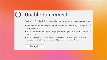 How to Fix Firefox - Unable to connect - Firefox can