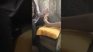 Teknik urutan reflexologi kaki, step 1 Teknik urutan reflexologi kaki, step 1