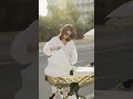 Junama Fluo Individual Mirror White Gold pram #shorts #junama #whitepram #babystroller