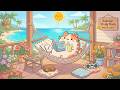 Tropical Hammock Chill with Mochi 🥥🌊 Summer Lofi for Study & Relaxing Vibes