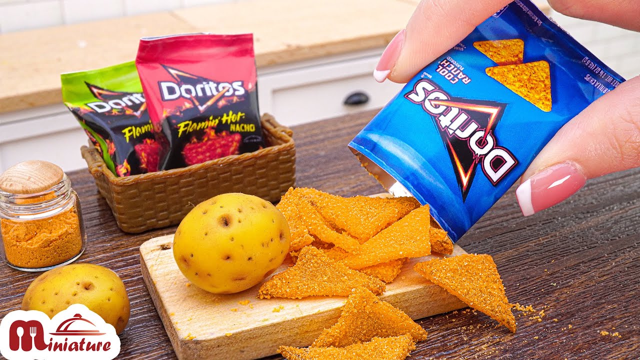 Best Recipe To Make Miniature Crispy Doritos Chips ASMR Miniature