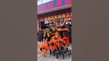 Multi-use one machine saves time, labor and labor, rural life, ride-type rotary tiller, modern a