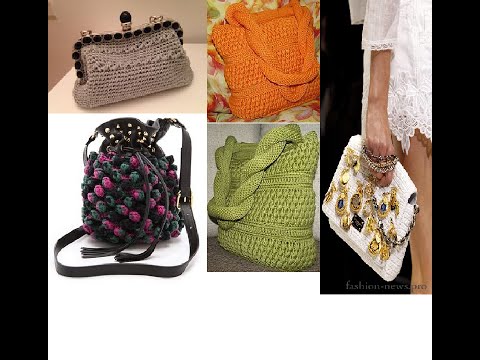 Вязанные Сумки. Идеи Для Вязания Крючком.Knitted Bags . Ideas For Crochet .