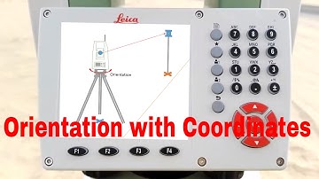 Set Station Orientation with coordinates in Leica Total Station TS09 Plus in Urdu/Hindi